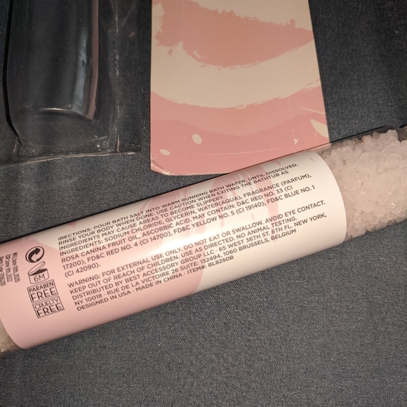 NEW Rose Hip Bath Salt Tubes (Set Of 2) - Picture 5 of 7